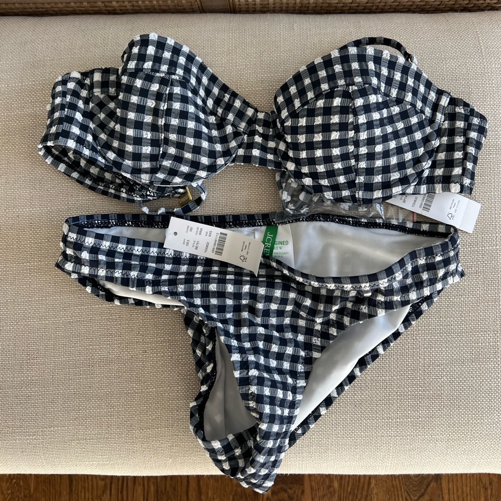 J Crew Gingham Bikini
